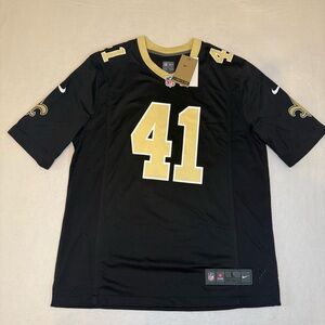 NWT Nike Saints Kamara #41 Jersey Black Size Large NFL On Field